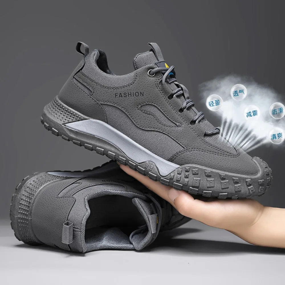 2026 Sneakers for Men High Quality Work Strap Outdoor Mountaineering Anti Slip  Wear-resistant Casual Sport Shoes