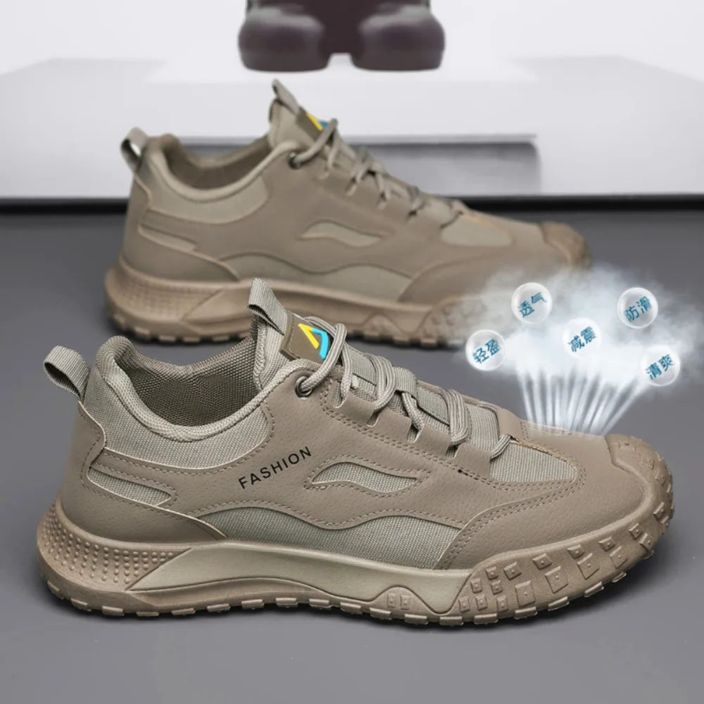 2026 Sneakers for Men High Quality Work Strap Outdoor Mountaineering Anti Slip  Wear-resistant Casual Sport Shoes