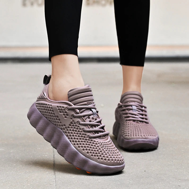 2026 New Hot Selling Fashionable Sports Shoes Comfortable Soft Sole Foot Massage Casual Shoes Rebound Cushioning Walking Shoes