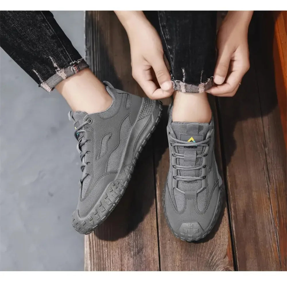 2026 Sneakers for Men High Quality Work Strap Outdoor Mountaineering Anti Slip  Wear-resistant Casual Sport Shoes